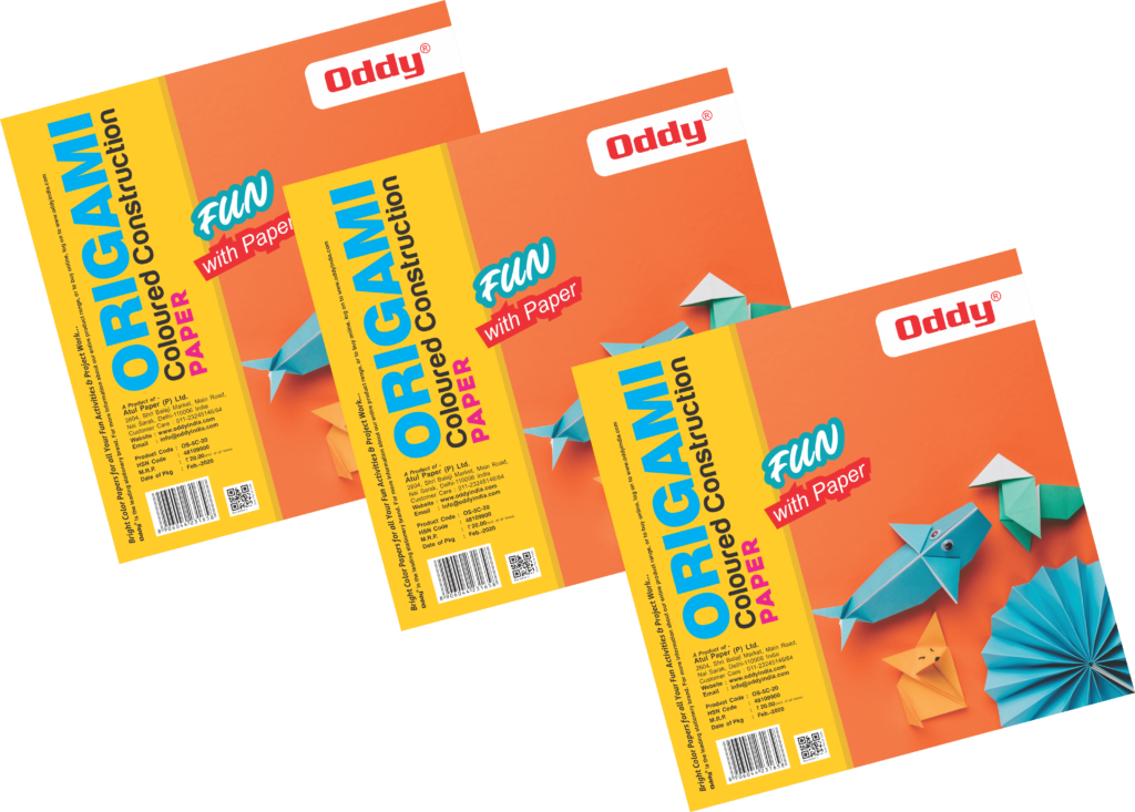 Oddy Origami Sheets (fluorescent paper), Craft Paper, Activity Paper