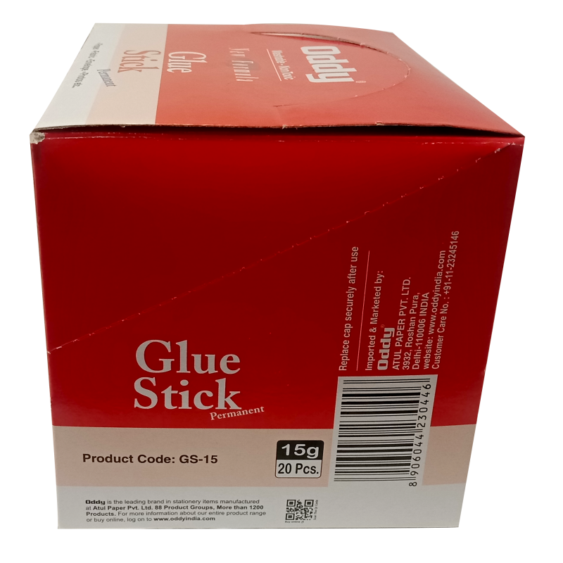 4-Pack White Plastic Glue Sticks – 15g Each, Non-Toxic, Safe For Kids, Ideal For Paper & Cardboard Crafts