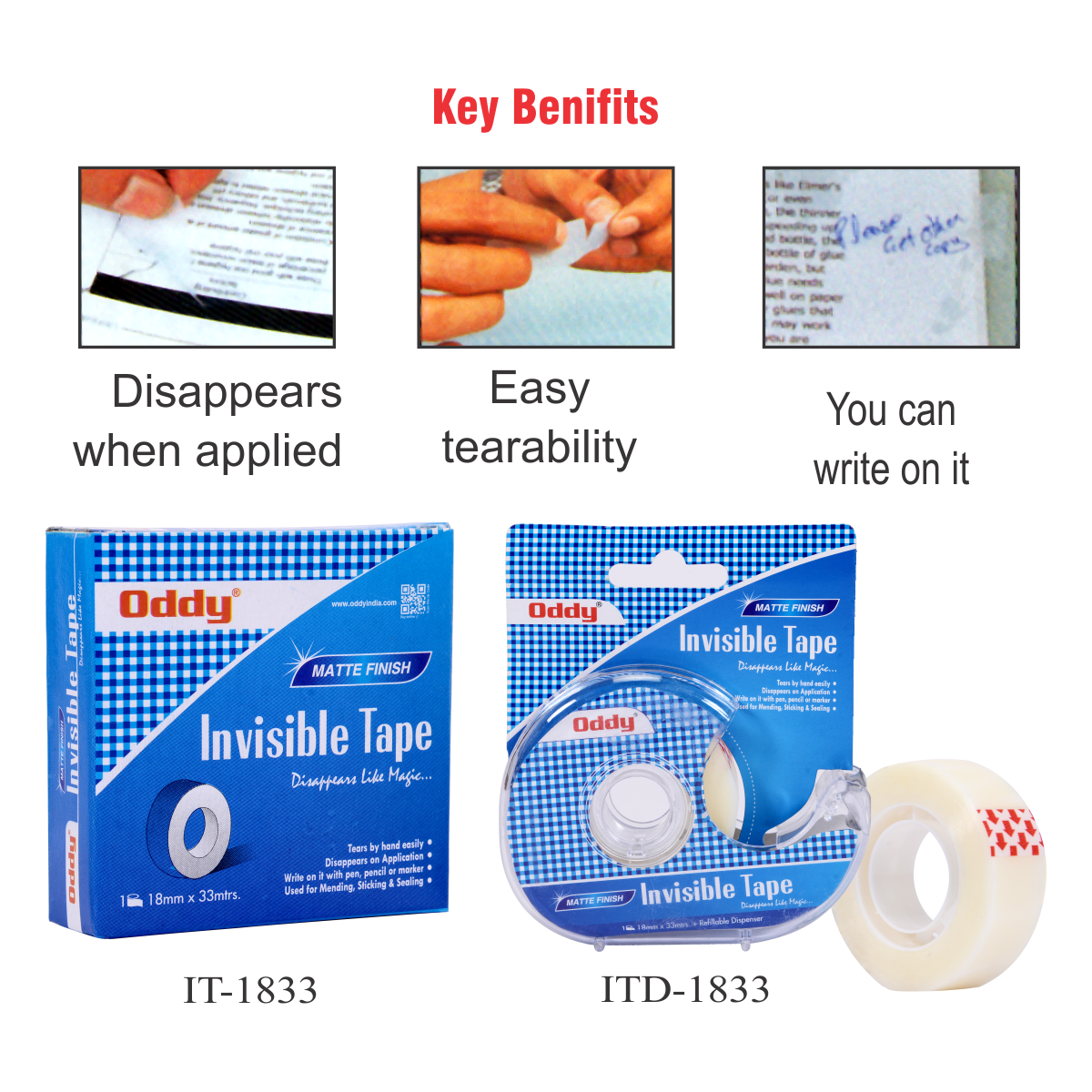 Invisible Adhesive Tape – Oddy India