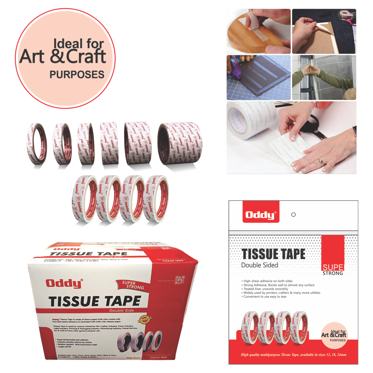 Double Sided Tissue Tape by Oddy